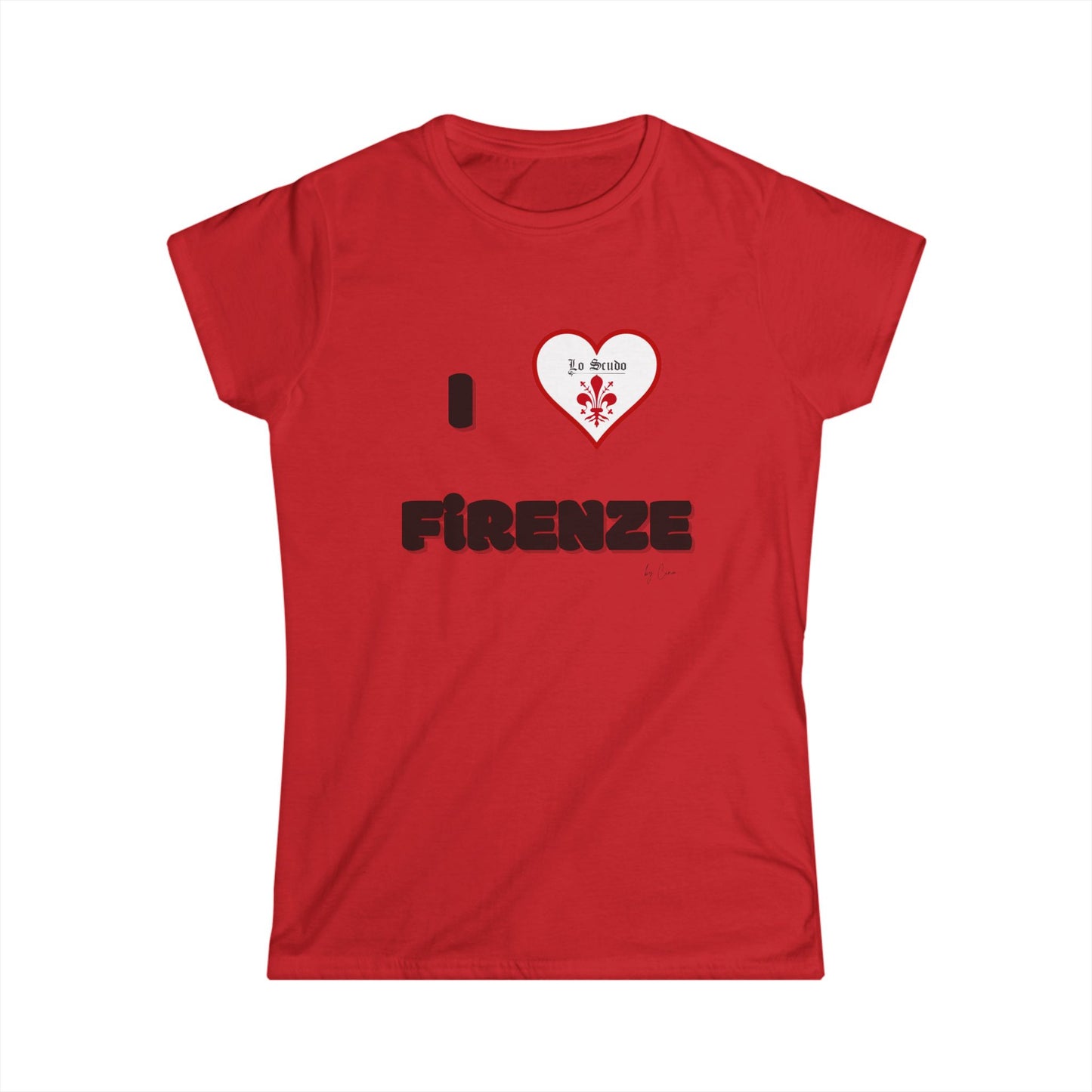 I LOVE FIRENZE Lo Scudo Women's Softstyle T-SHIRT by Cino EU SHIPPING