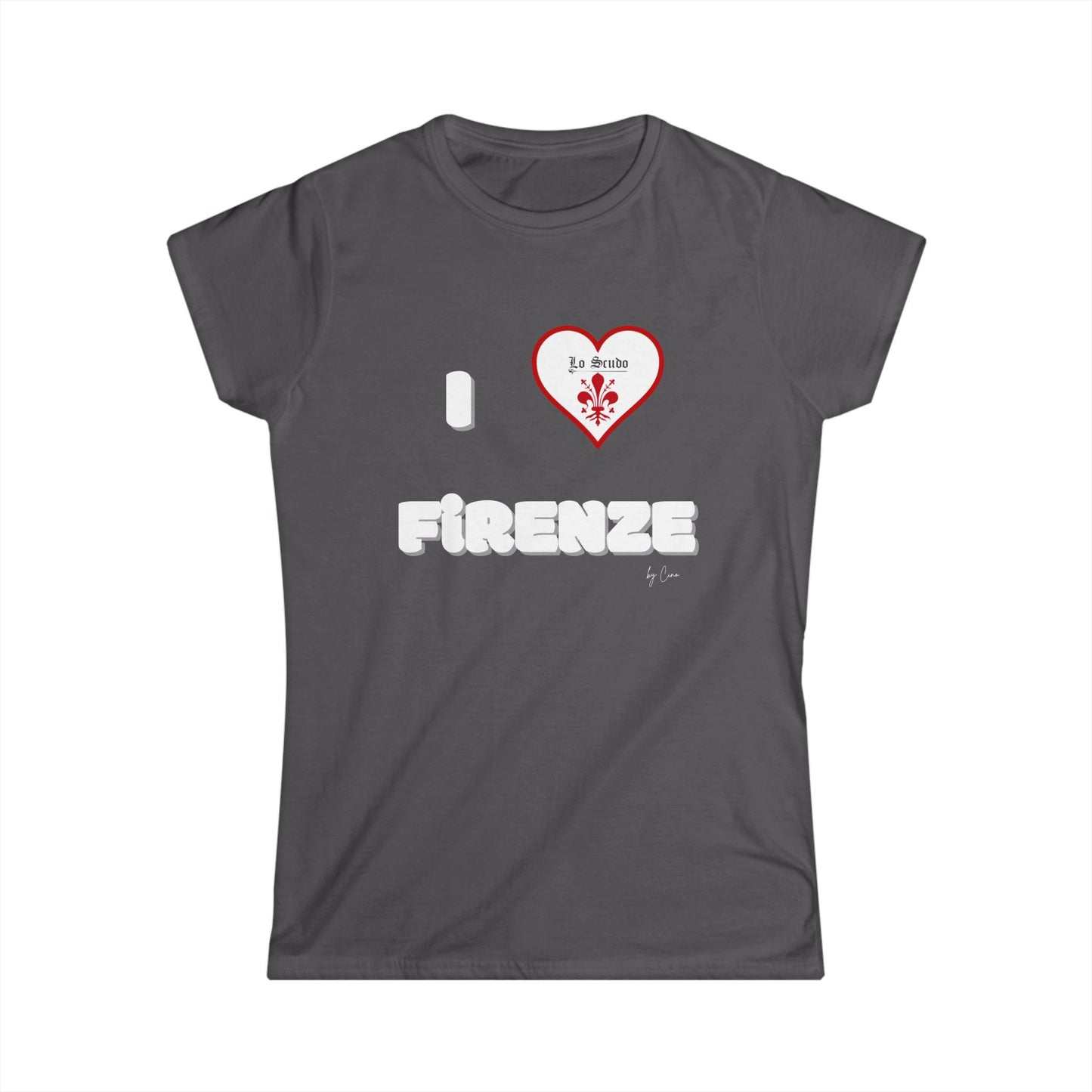 I LOVE FIRENZE Lo Scudo Women's Softstyle T-SHIRT by Cino EU SHIPPING