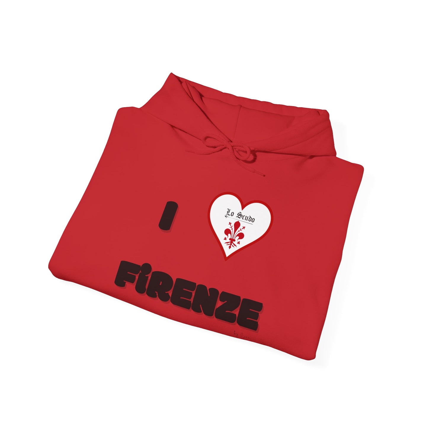 Unisex Official I LOVE FIRENZE Lo Scudo Hooded Sweatshirt EU SHIPPING