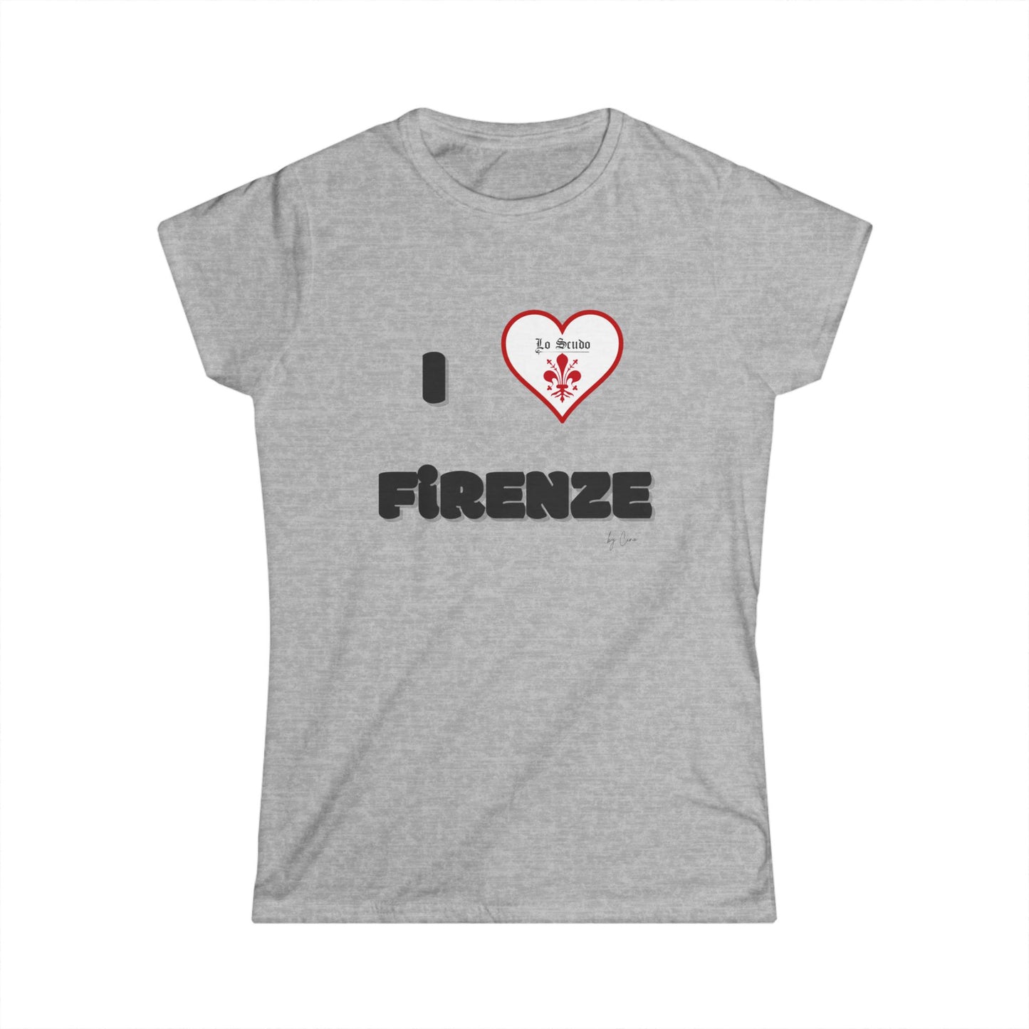 I LOVE FIRENZE Lo Scudo Women's Softstyle T-SHIRT by Cino EU SHIPPING