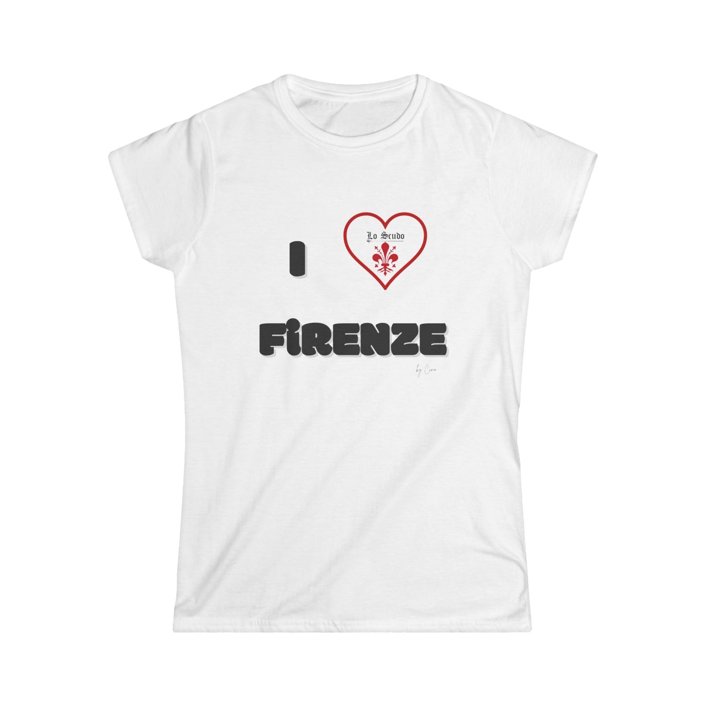 I LOVE FIRENZE Lo Scudo Women's Softstyle T-SHIRT by Cino EU SHIPPING