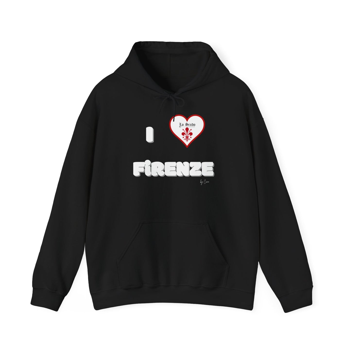 Unisex Official I LOVE FIRENZE Lo Scudo Hooded Sweatshirt EU SHIPPING