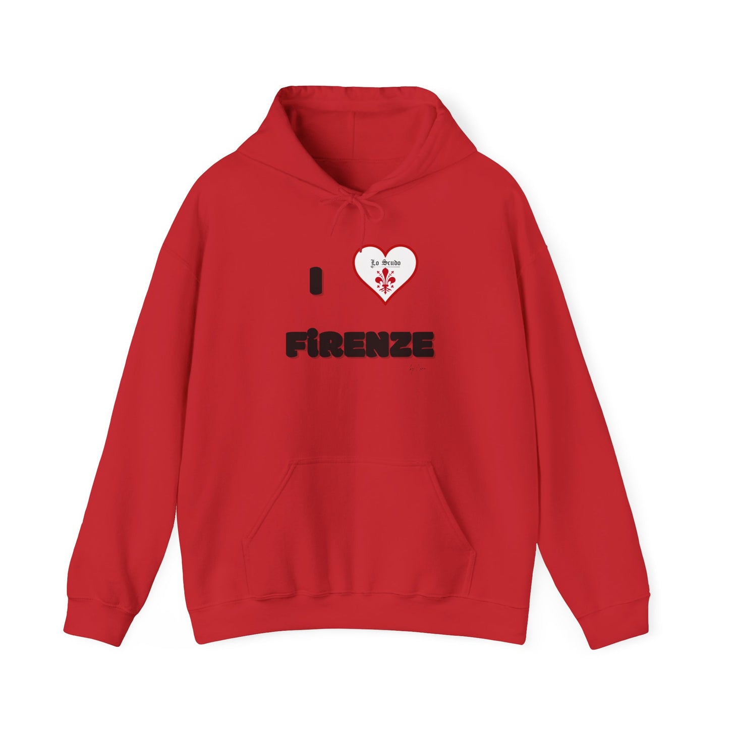 Unisex Heavy Blend™ Hooded I LOVE FIRENZE Sweatshirt USA SHIPPING