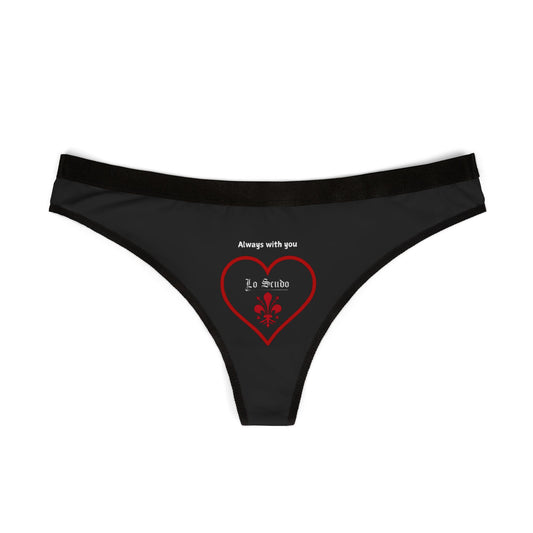 Women's Heart Thong — 'Always With You' Romantic Lingerie