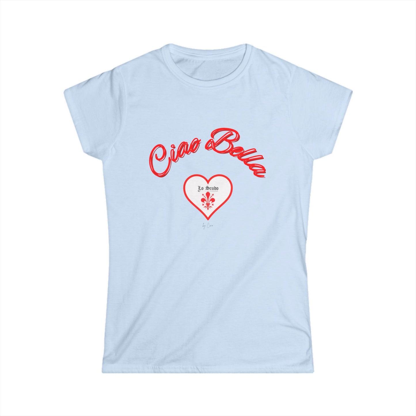 CIAO BELLA Lo Scudo Women's Softstyle T-SHIRT by Cino EU SHIPPING