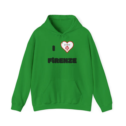 Unisex Official I LOVE FIRENZE Lo Scudo Hooded Sweatshirt EU SHIPPING