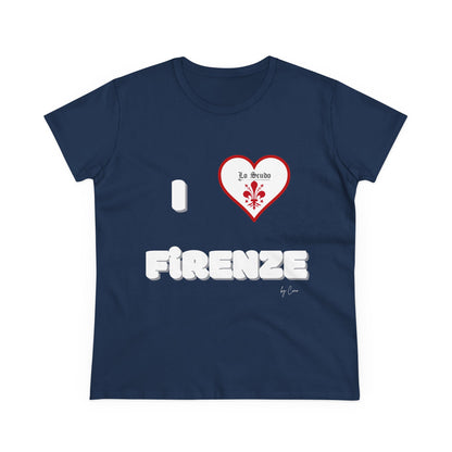 I LOVE FIRENZE Lo Scudo Woman's T-shirt by Cino  USA SHIPPING