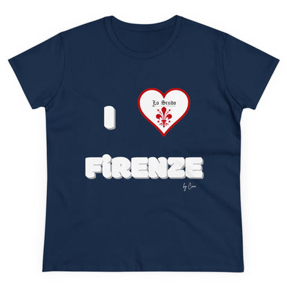 I LOVE FIRENZE Lo Scudo Woman's T-shirt by Cino  USA SHIPPING