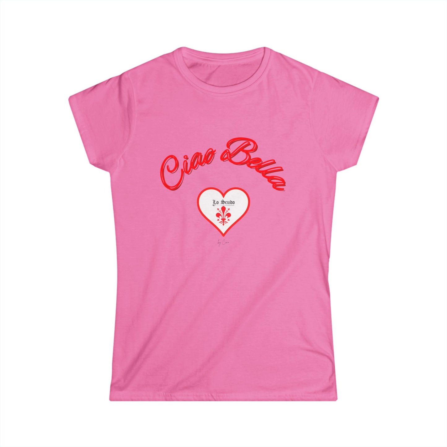 CIAO BELLA Lo Scudo Women's Softstyle T-SHIRT by Cino EU SHIPPING