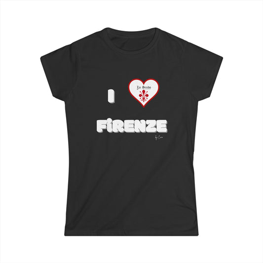 I LOVE FIRENZE Lo Scudo Women's Softstyle T-SHIRT by Cino EU SHIPPING