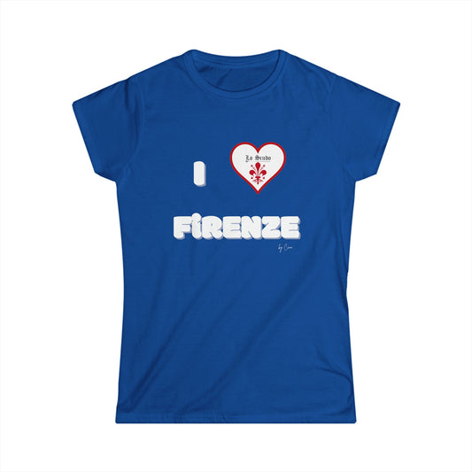 I LOVE FIRENZE Lo Scudo Women's Softstyle T-SHIRT by Cino EU SHIPPING