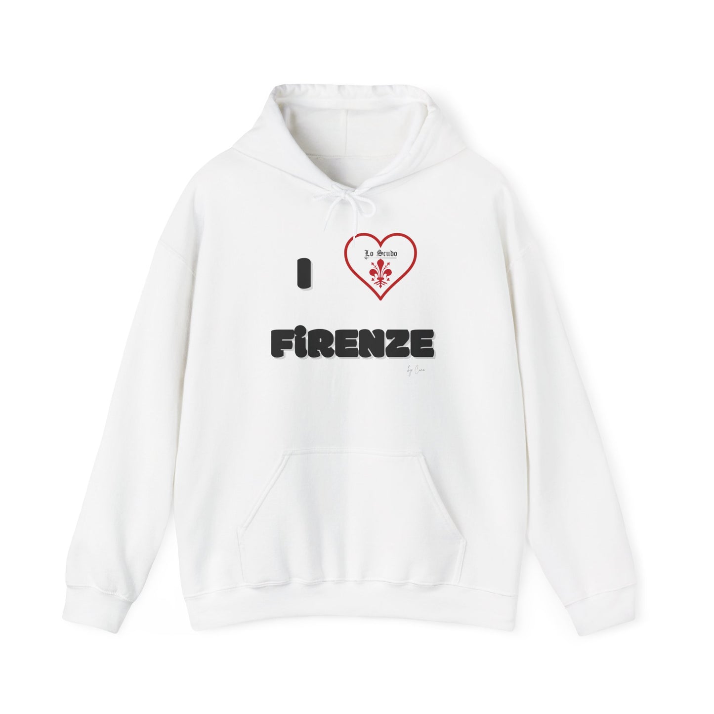 Unisex Official I LOVE FIRENZE Lo Scudo Hooded Sweatshirt EU SHIPPING