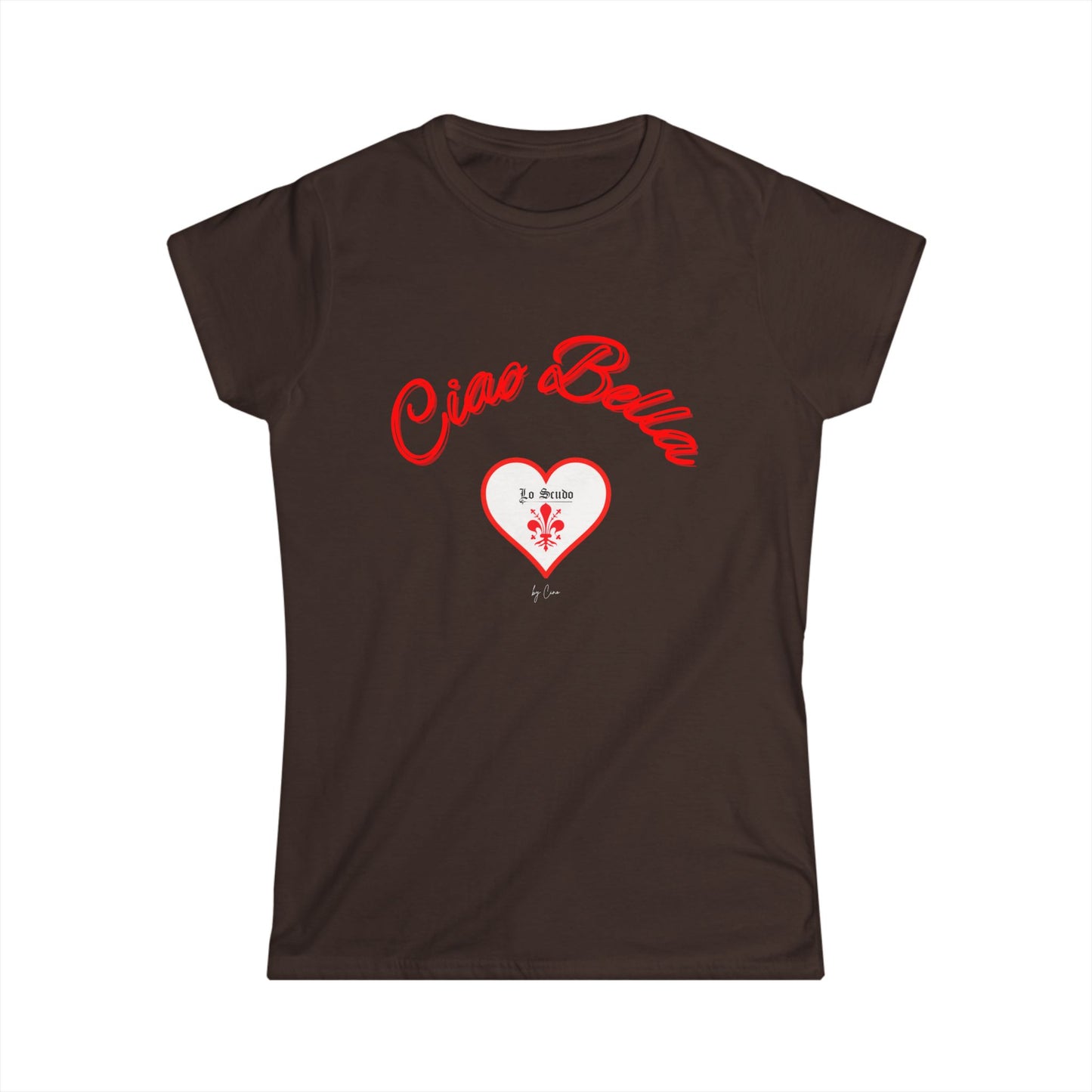 Ciao Bella Women's Softstyle Lo Scudo T-Shirt by Cino USA SHIPPING