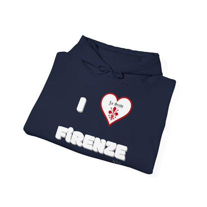 Unisex Official I LOVE FIRENZE Lo Scudo Hooded Sweatshirt EU SHIPPING