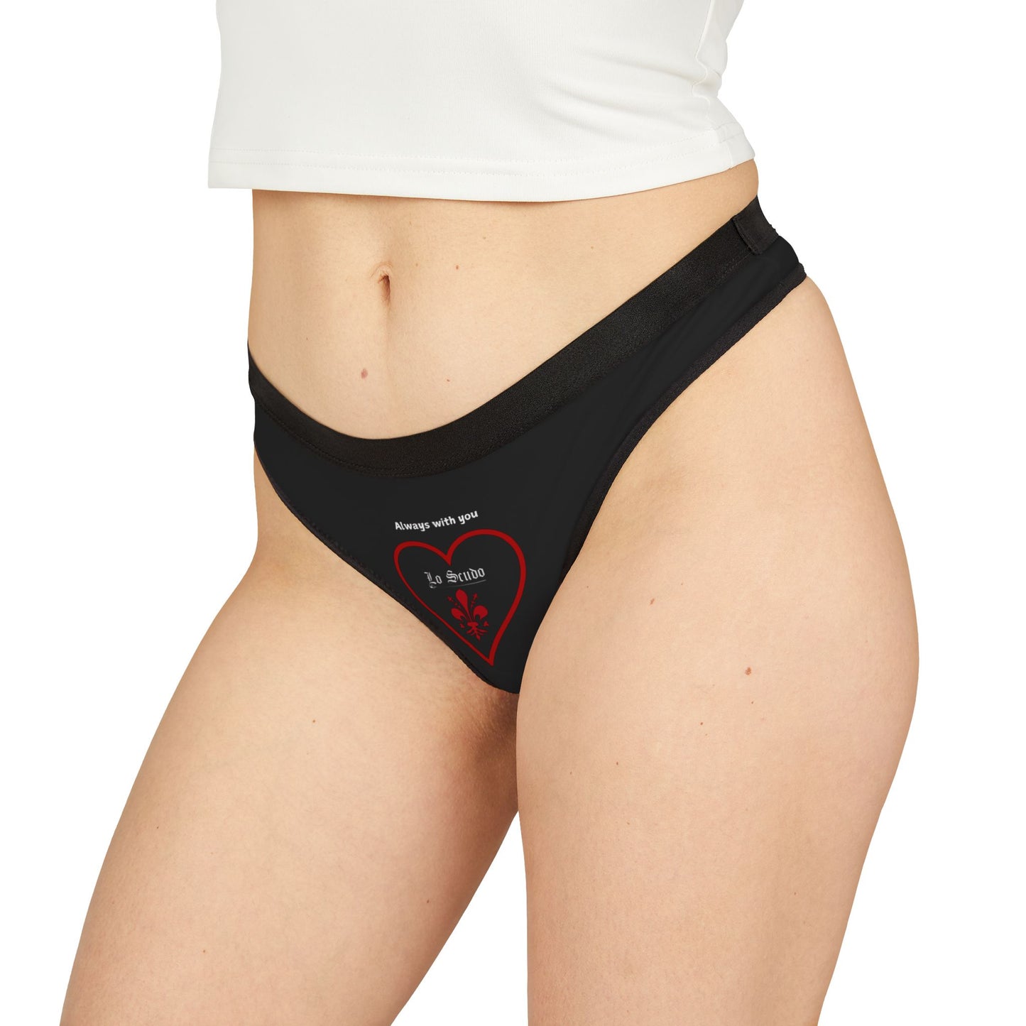 Women's Heart Thong — 'Always With You' Romantic Lingerie