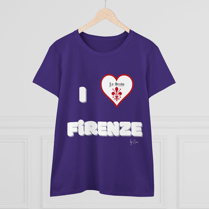 I LOVE FIRENZE Lo Scudo Woman's T-shirt by Cino  USA SHIPPING