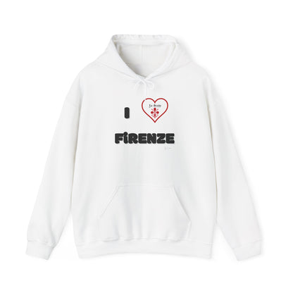 Unisex Heavy Blend™ Hooded I LOVE FIRENZE Sweatshirt USA SHIPPING