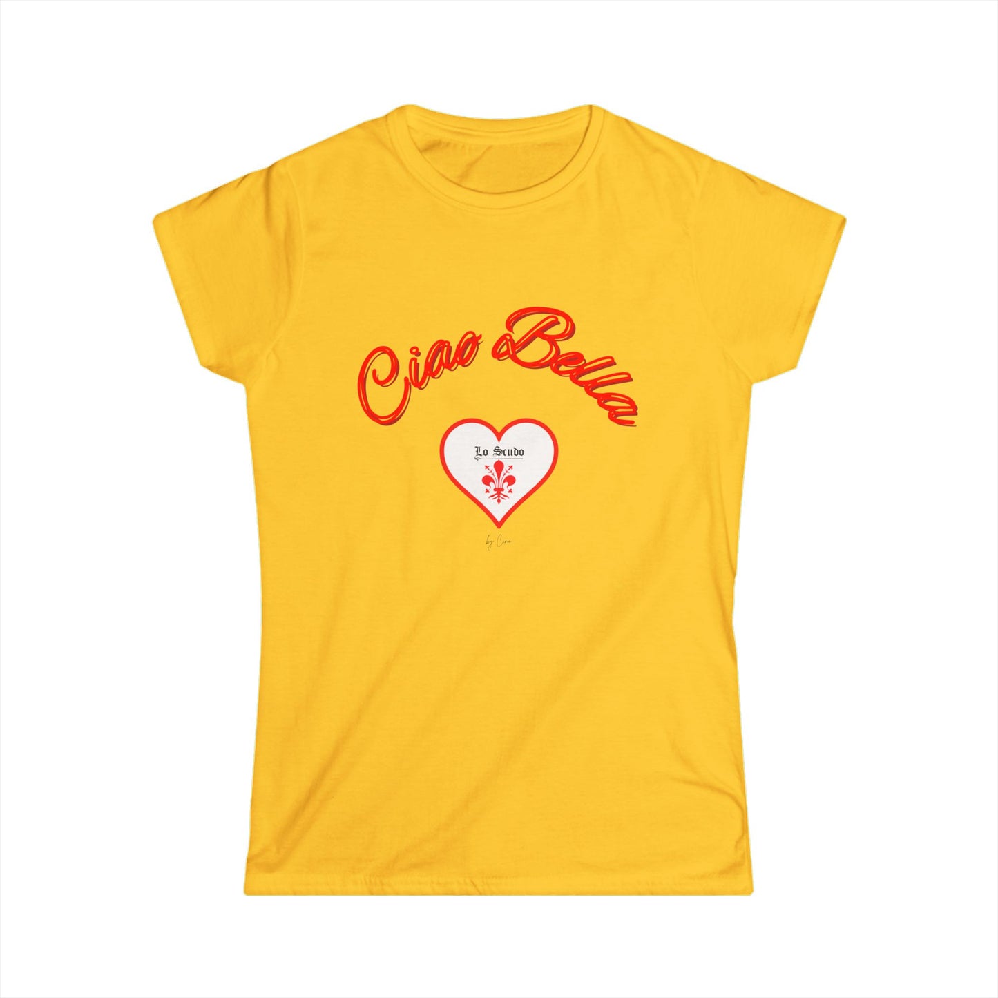 Ciao Bella Women's Softstyle Lo Scudo T-Shirt by Cino USA SHIPPING