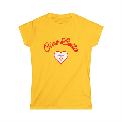 Ciao Bella Women's Softstyle Lo Scudo T-Shirt by Cino USA SHIPPING