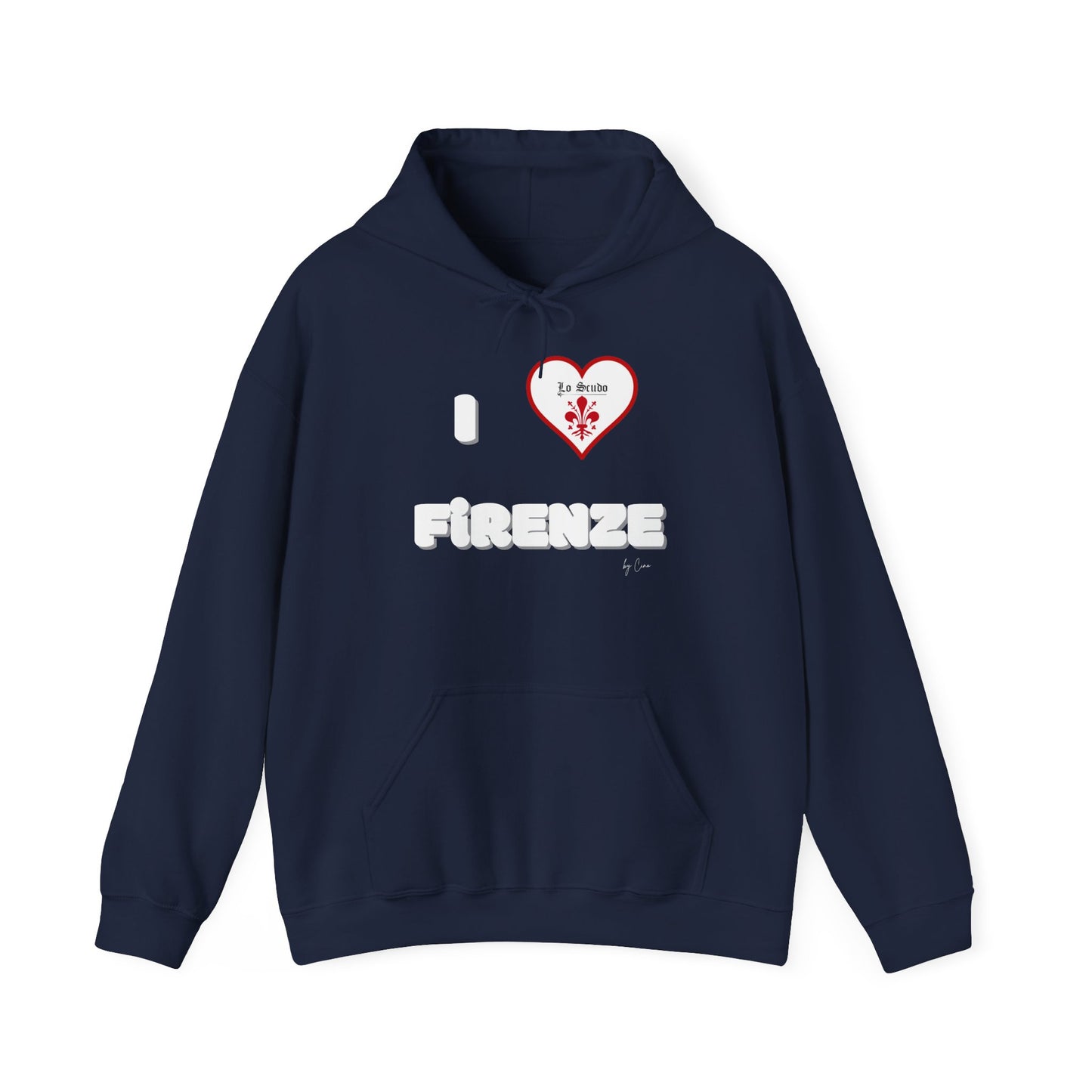 Unisex Official I LOVE FIRENZE Lo Scudo Hooded Sweatshirt EU SHIPPING